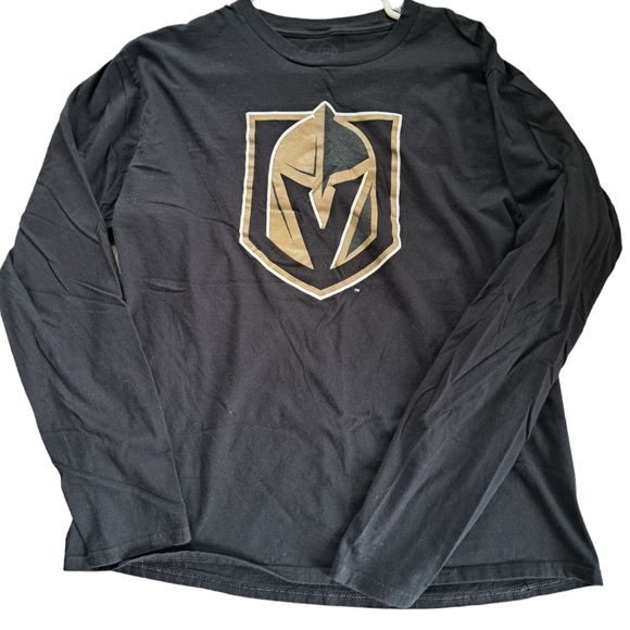 Ladies Fanatics Black Vegas Golden Knights Primary Logo Team Long Sleeve top L - Picture 3 of 4